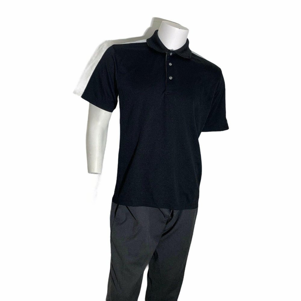 Champions Tour Mens Medium Golf Polo Black Short S